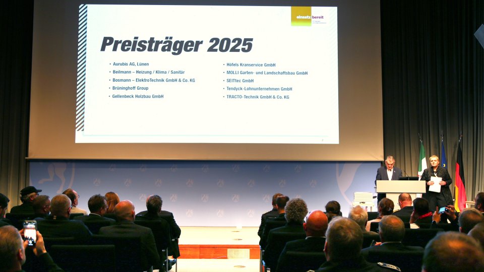 Verleihung der Förderplakette