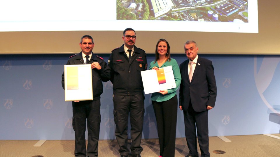 Verleihung der Förderplakette