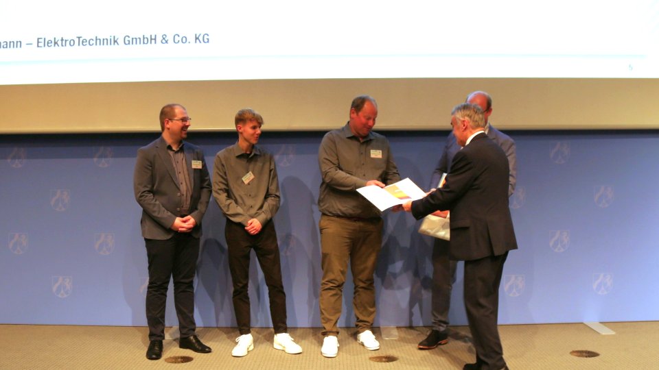 Verleihung der Förderplakette