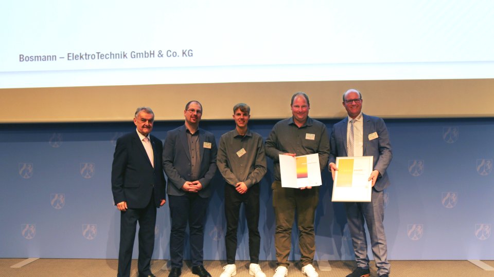 Verleihung der Förderplakette