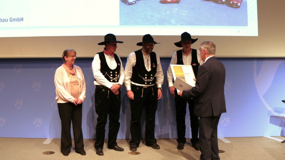 Verleihung der Förderplakette