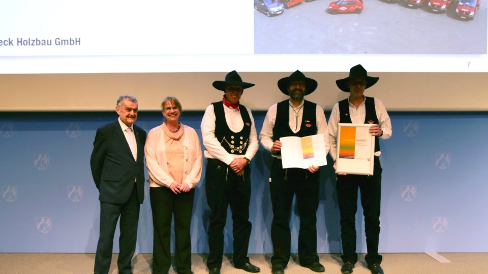 Verleihung der Förderplakette