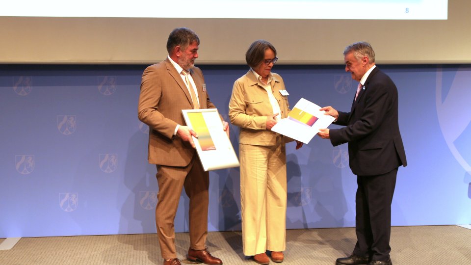 Verleihung der Förderplakette