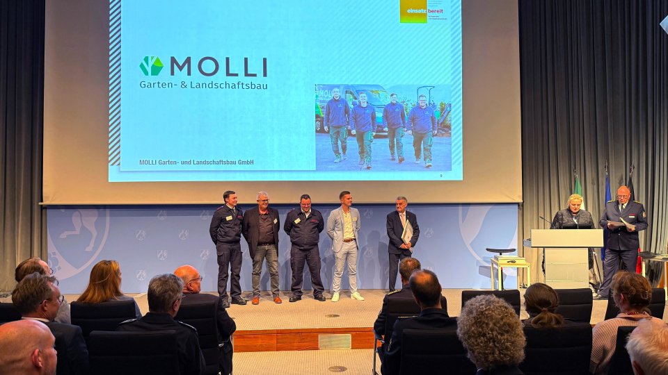 Verleihung der Förderplakette