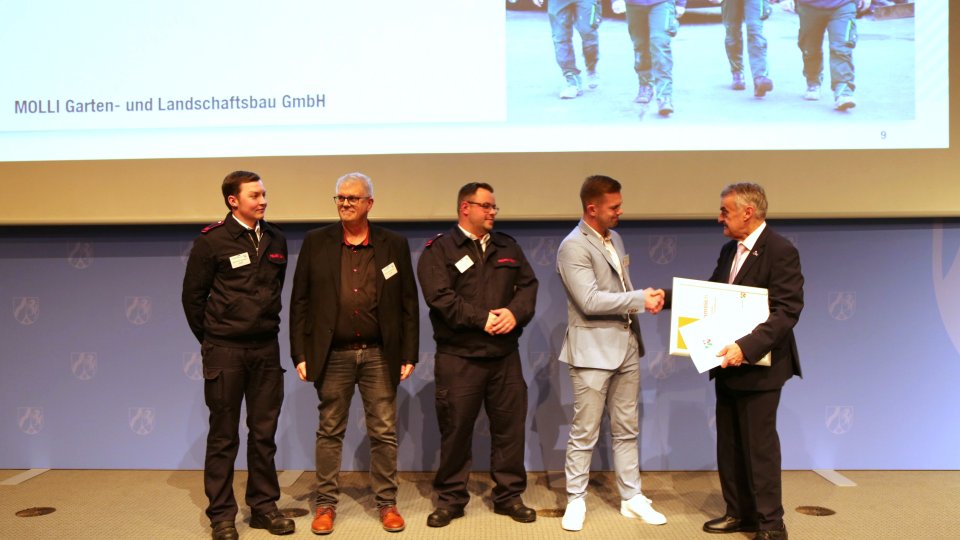 Verleihung der Förderplakette