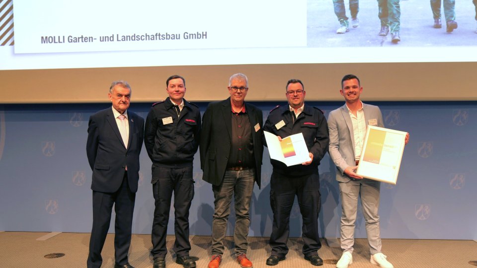 Verleihung der Förderplakette