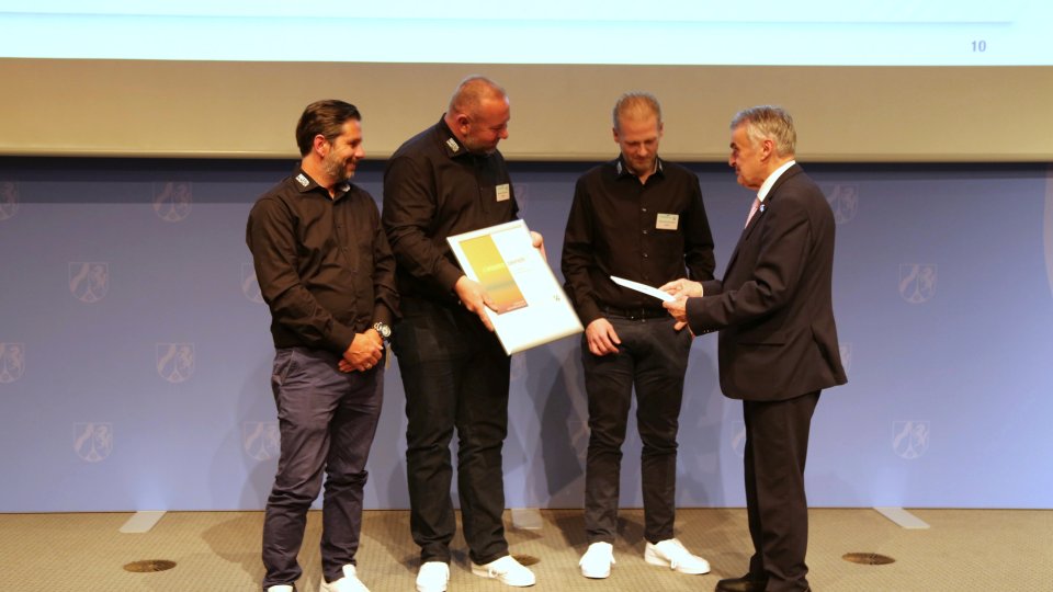 Verleihung der Förderplakette