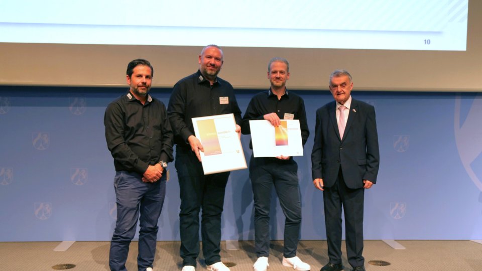 Verleihung der Förderplakette