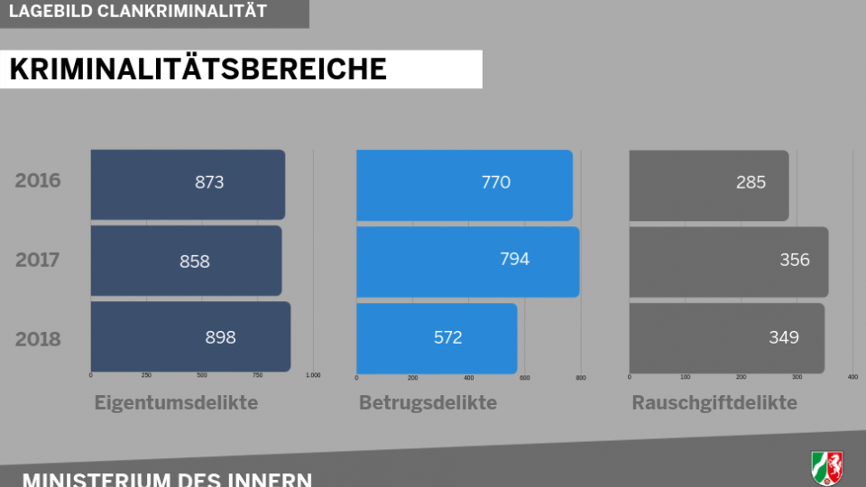 Lagebild Clankriminalität -TKriminalitätsbereiche