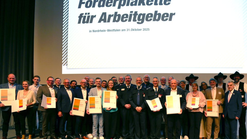 Verleihung der Förderplakette