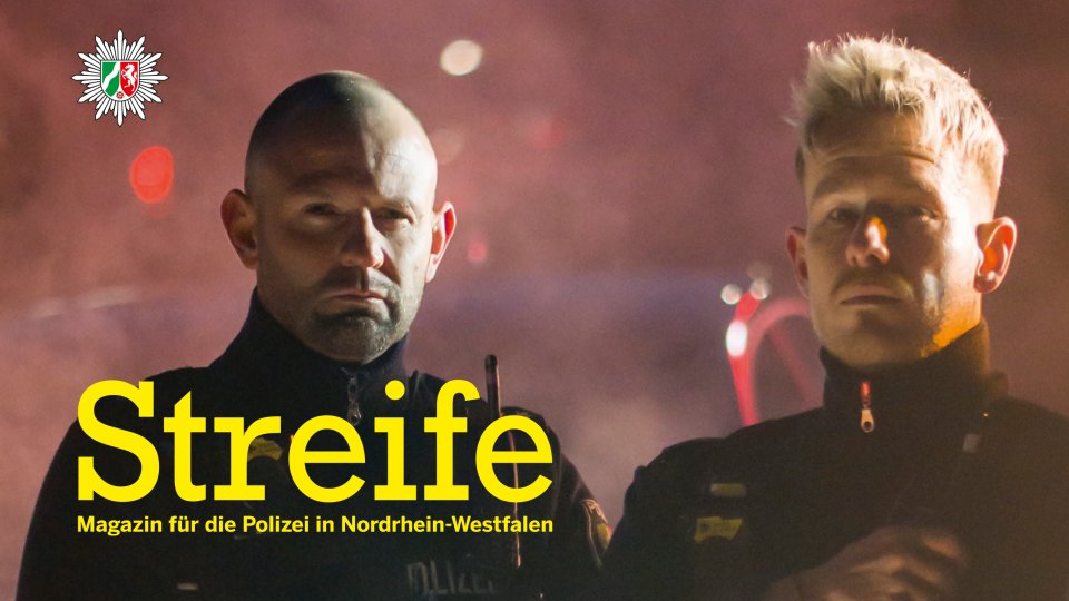 Header Streife - zwei Polizeibeamte im Dienst