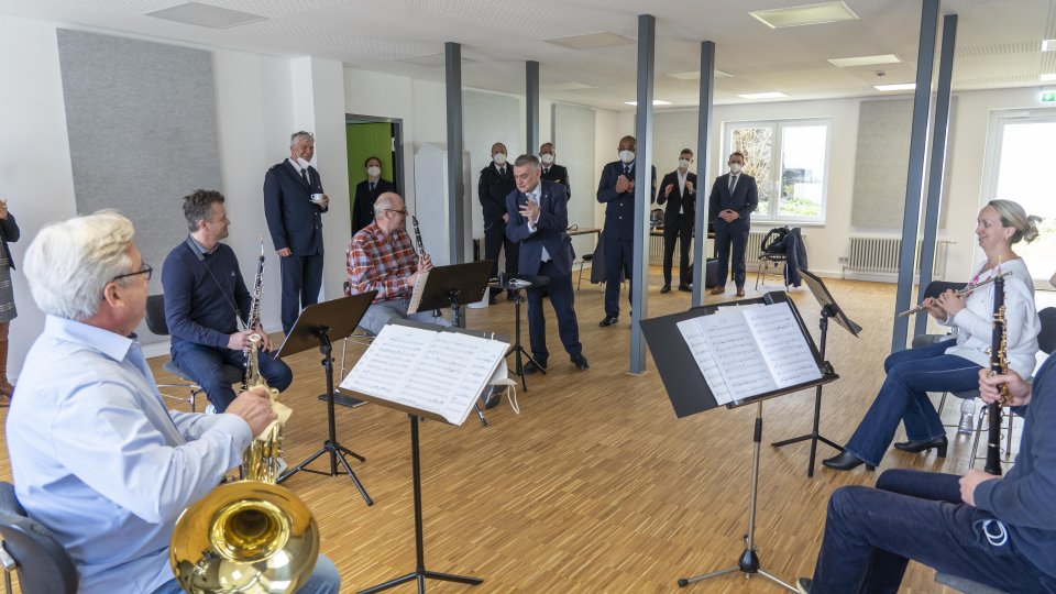 30.03.2022 Neuer Standort Landspolizeiorchester Hagen, Probenraum