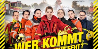 Gruppe an Helfern
