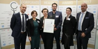 Verleihung des Siegels beim Corporate Health Award
