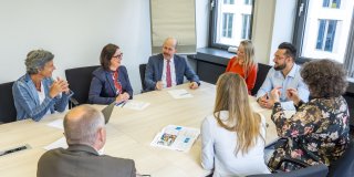 Konferenzsituation im Büro