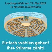 Broschüre Landtagswahl 2022 in leichter Sprache