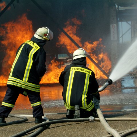 Feuerwehrleute im Einsatz