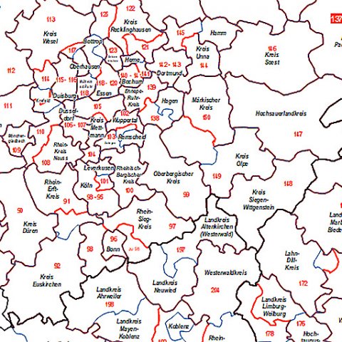 Bundestagswahl 2021 - Wahlkreiskarte
